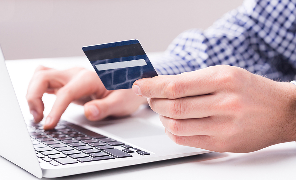 Paying online with credit card