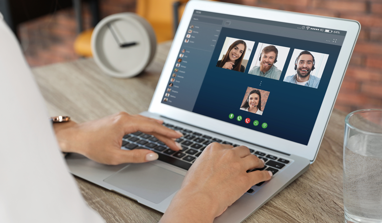 Woman Using Laptop